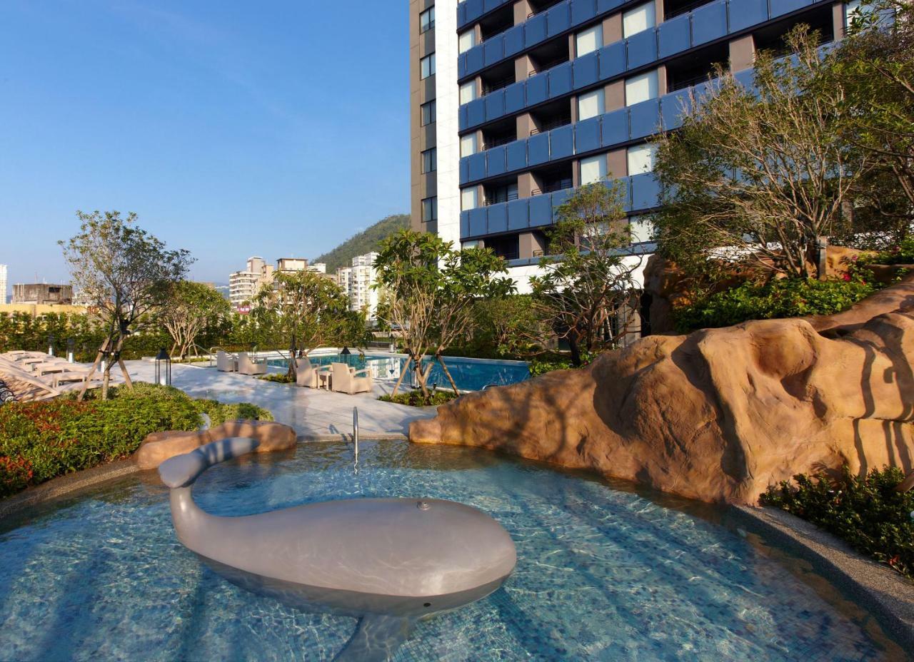 Mu Jiaoxi Hotel Exteriér fotografie The outdoor swimming pool